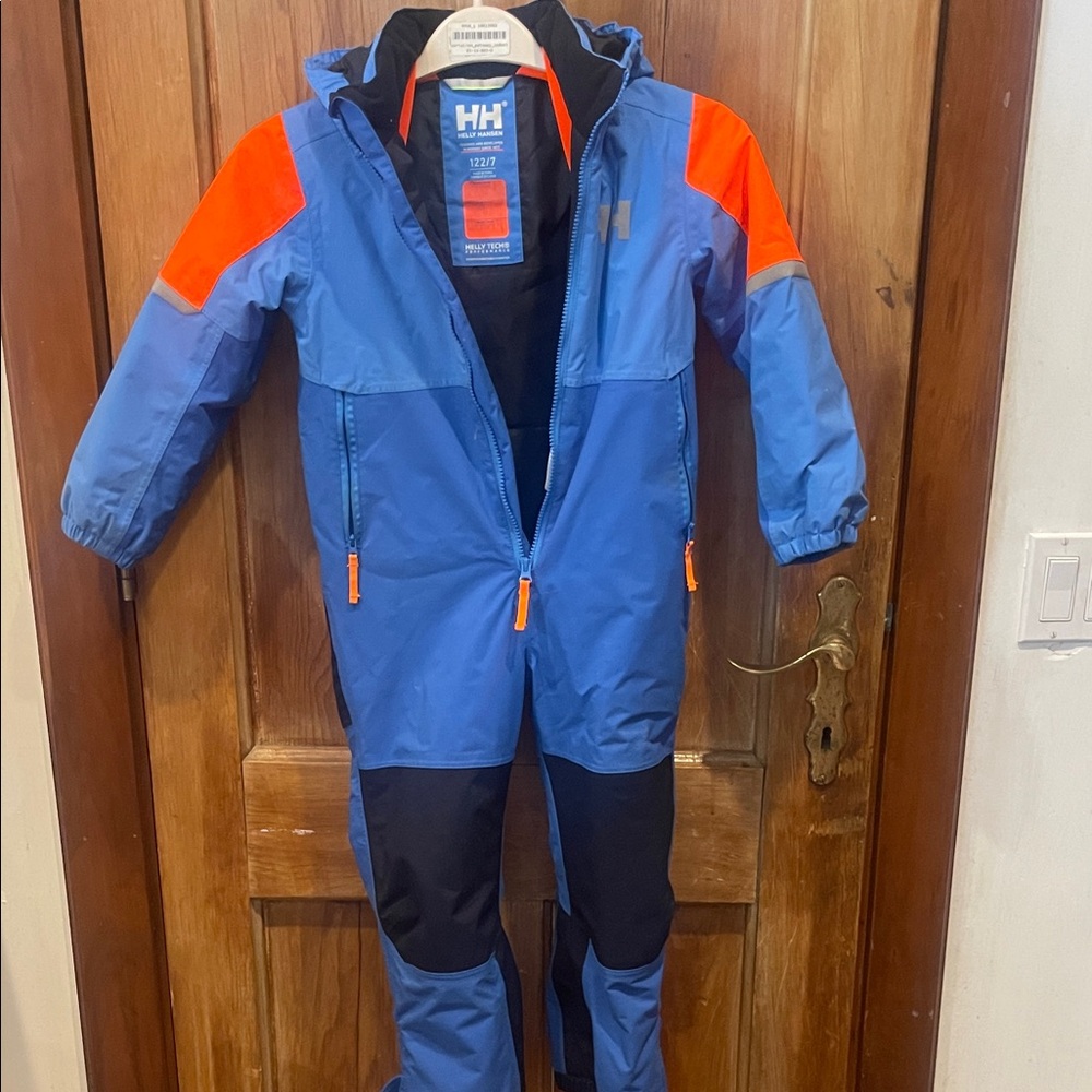 Helly Hansen Blue and Orange Kids' Snowsuit